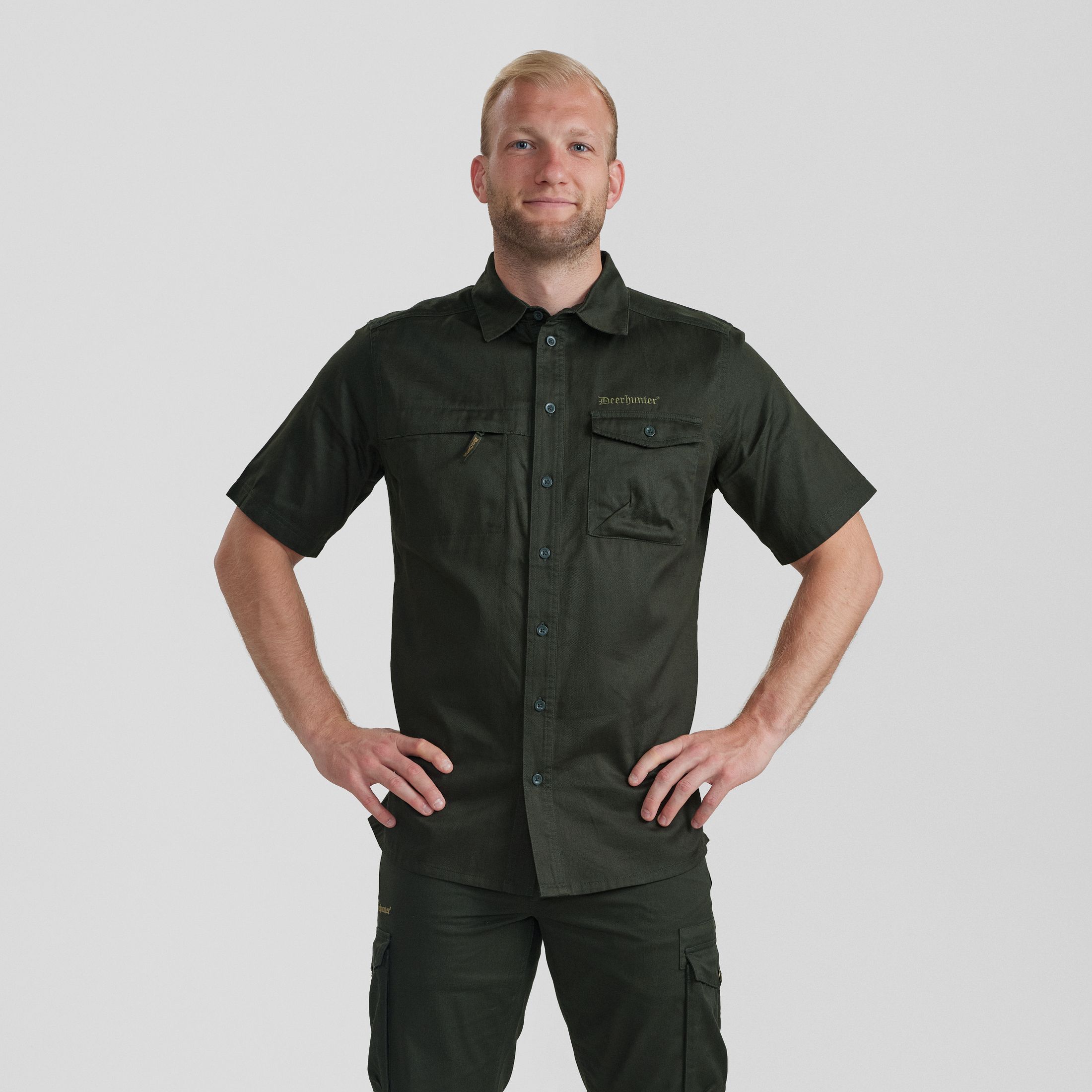 Atlas Hemd S/S - Timber – Kleidergröße Herren: 43/44