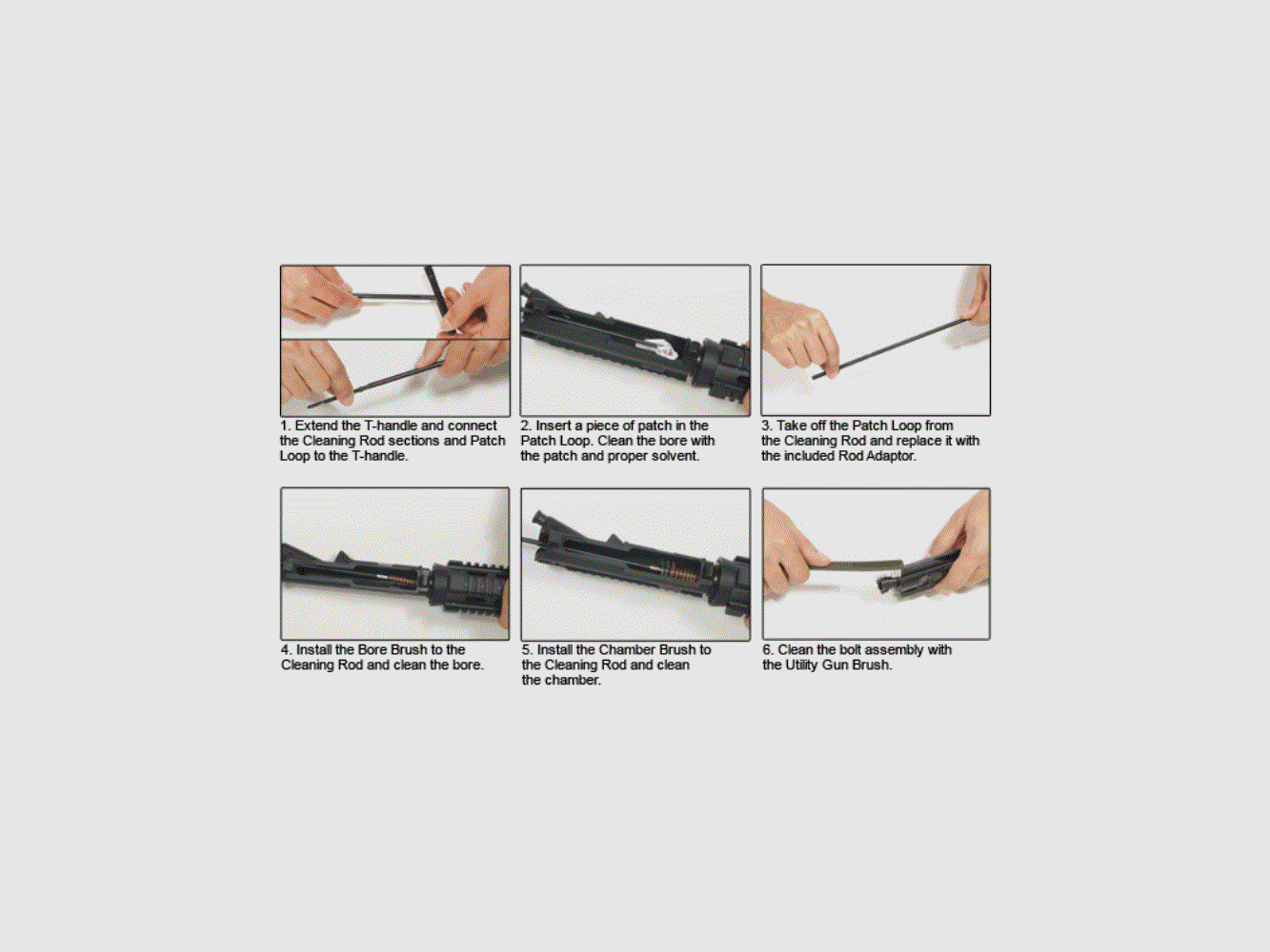 Kit de nettoyage UTG AR15, 5.56/.223