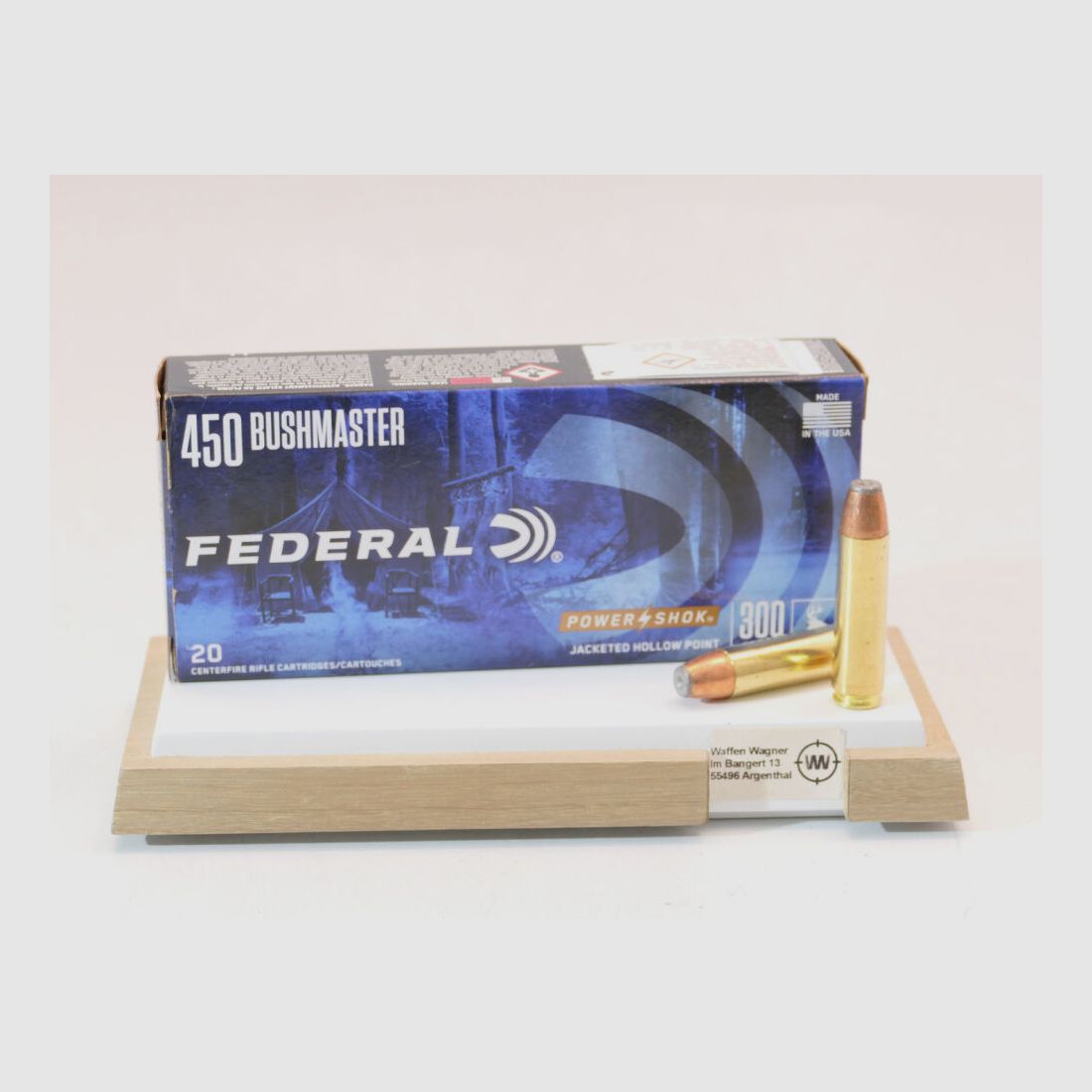 Federal Power Shok SP 300grs. à20 .450 Bushmaster, image 1 of 2