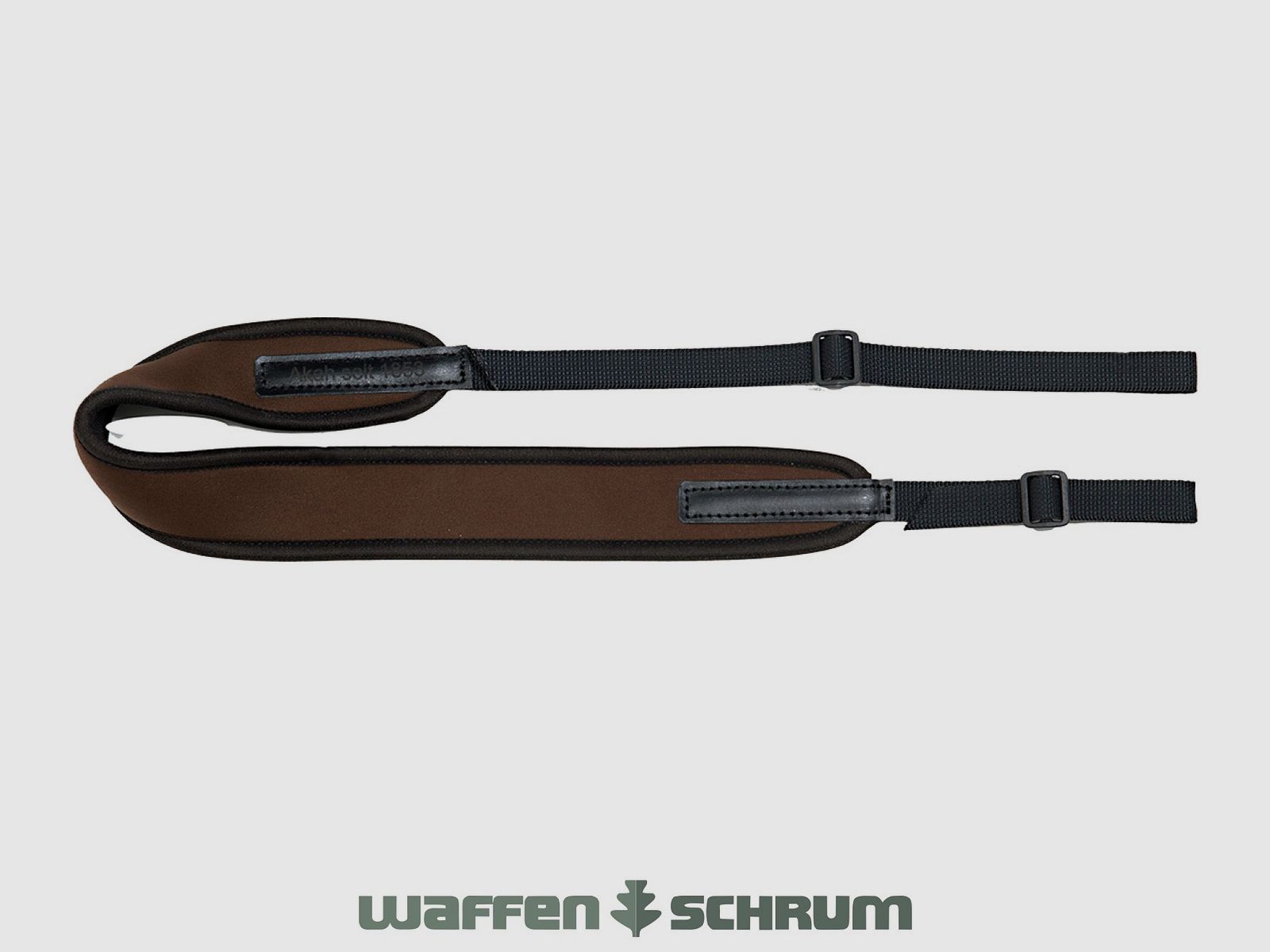 AKAH Gewehrriemen Neopren gepolstert - braun