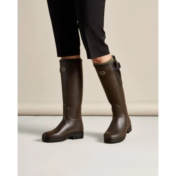 Bottes Vierzonord Damen Le Chameau mit Neoprenfutter Braun, Bild 11 von 16