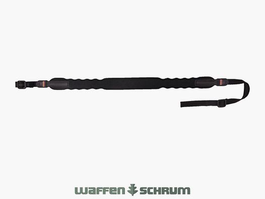 Sangle de fusil Niggeloh Élégante en néoprène pour fusil noir