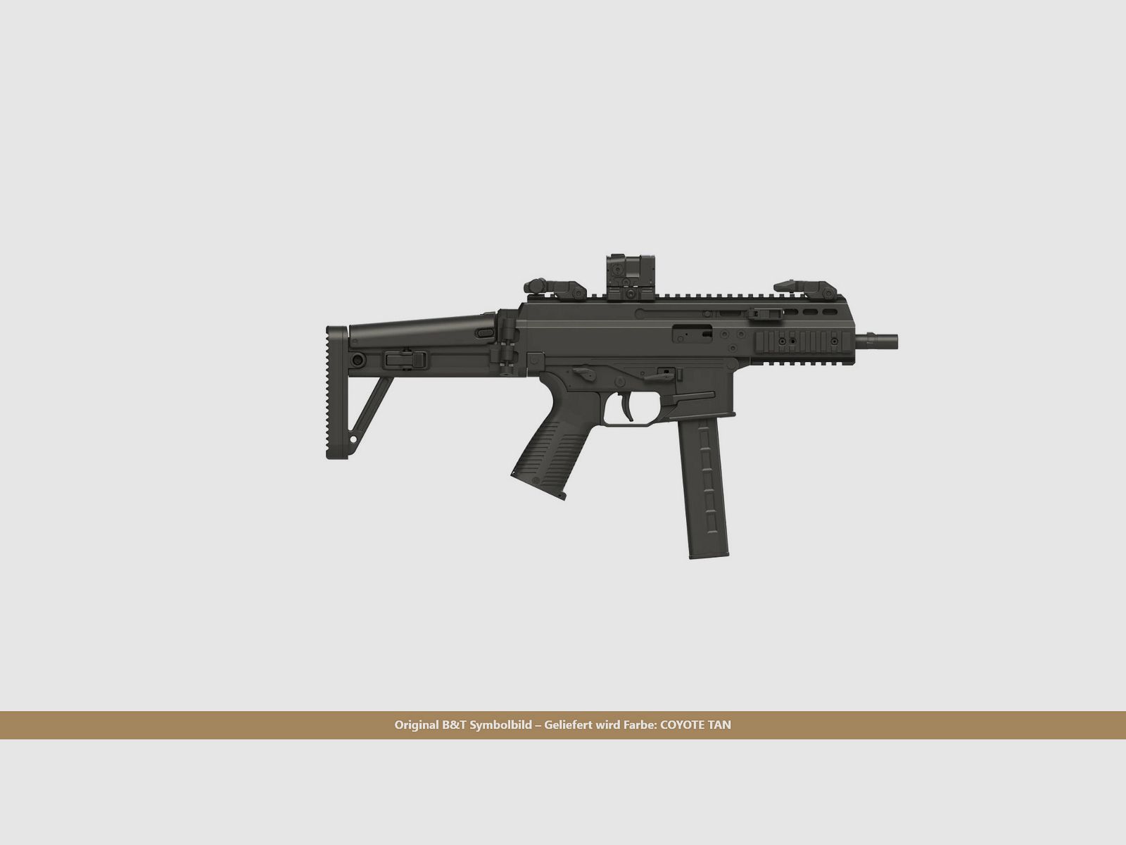 B&T APC9 P PRO Coyote Tan carabine semi-automatique cal. 9x19mm (canon de 240mm) incl. Aimpoint ACRO