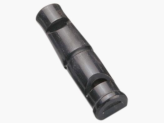 AKAH Doppelpfeife Triller-Pfiff 6cm mit Lederschnur