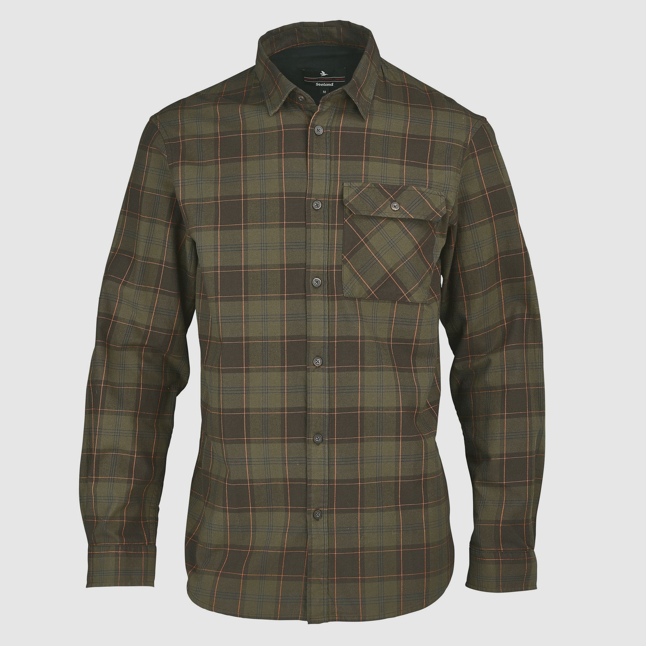 Seeland Langarmhemd Glen Flannel