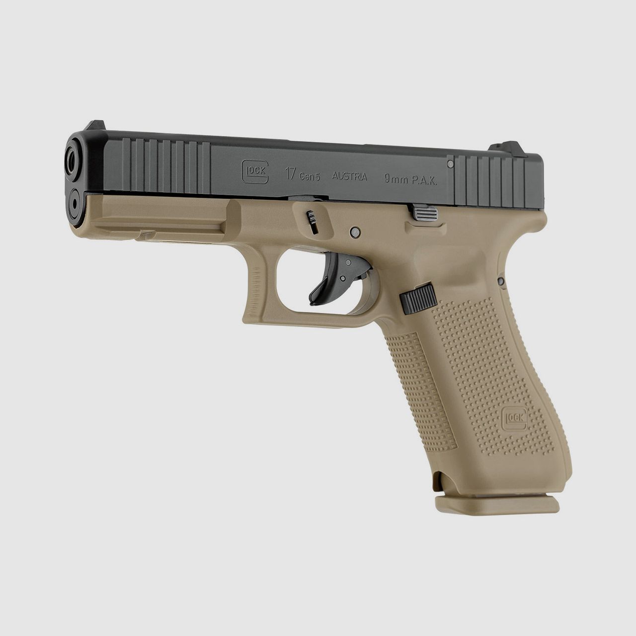 Schreckschuss Pistole Umarex Glock 17 Gen5 Coyote Kaliber 9 mm P.A.K. (P18)