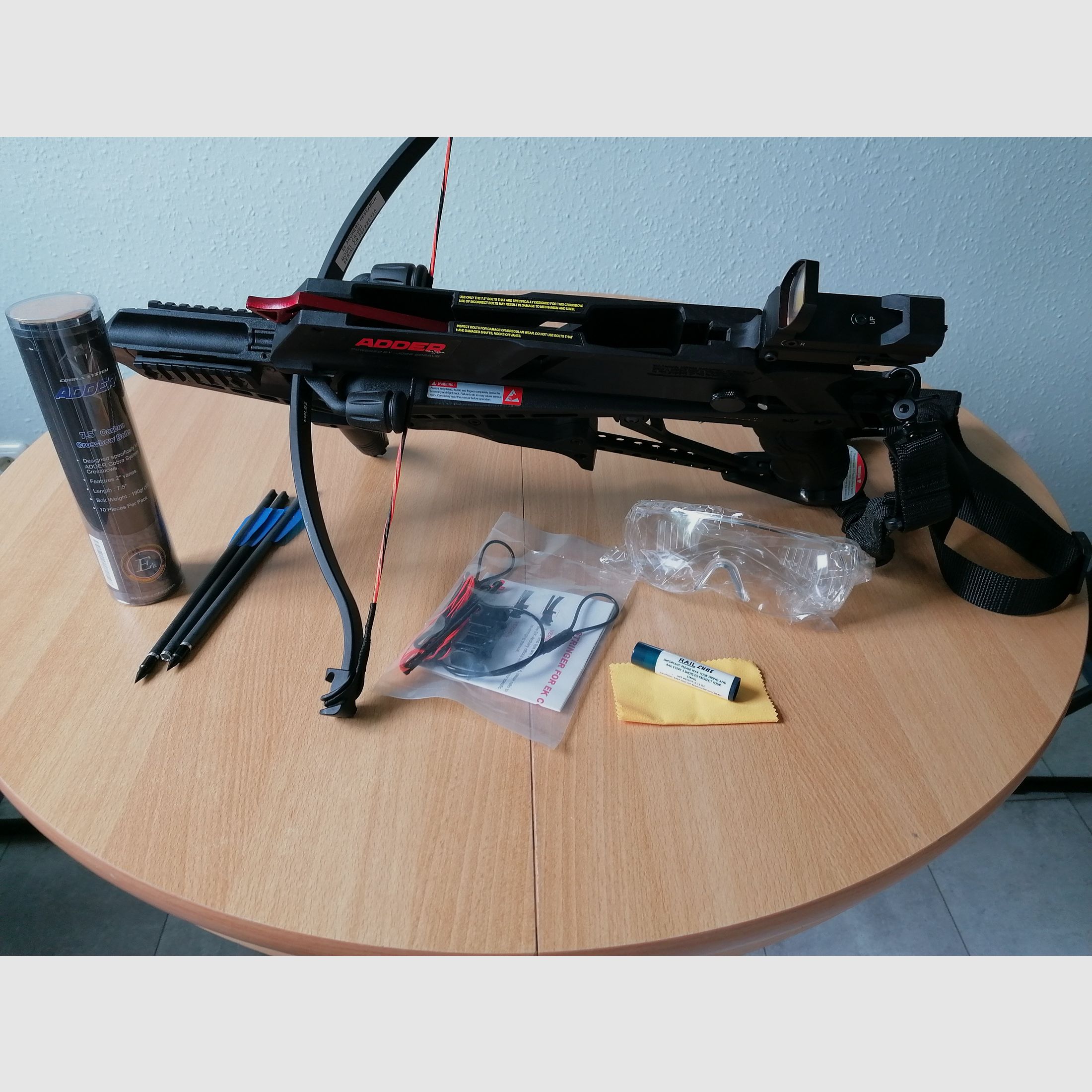 Armbrust Cobra R Series, inclusief accessoires