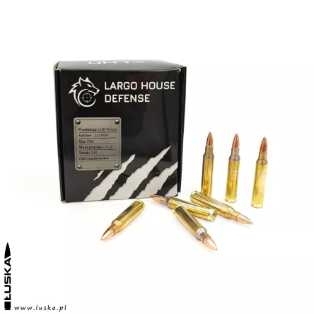 223 Rem FMJ LHD (Largo House Defense) 3.56 g/55 gr