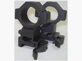 Snelle montage 30mm ring - met adapter 25,4 mm