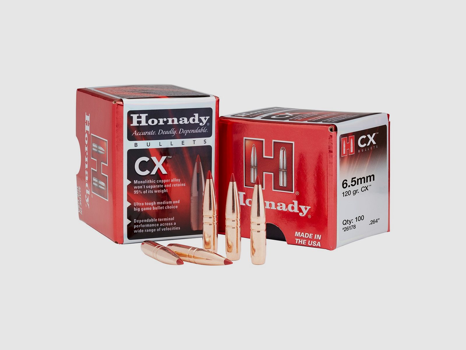 Hornady CX BULLETS 7MM/.284 150GR CX – 50 pz.