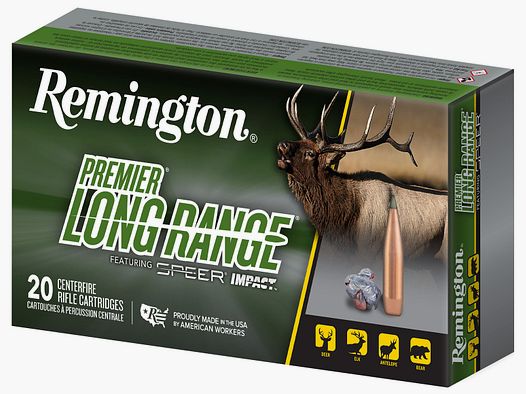 Munición metálica REMINGTON PREMIER LONG RANGE Speer Impact – 6.5 PRC – 140 grains