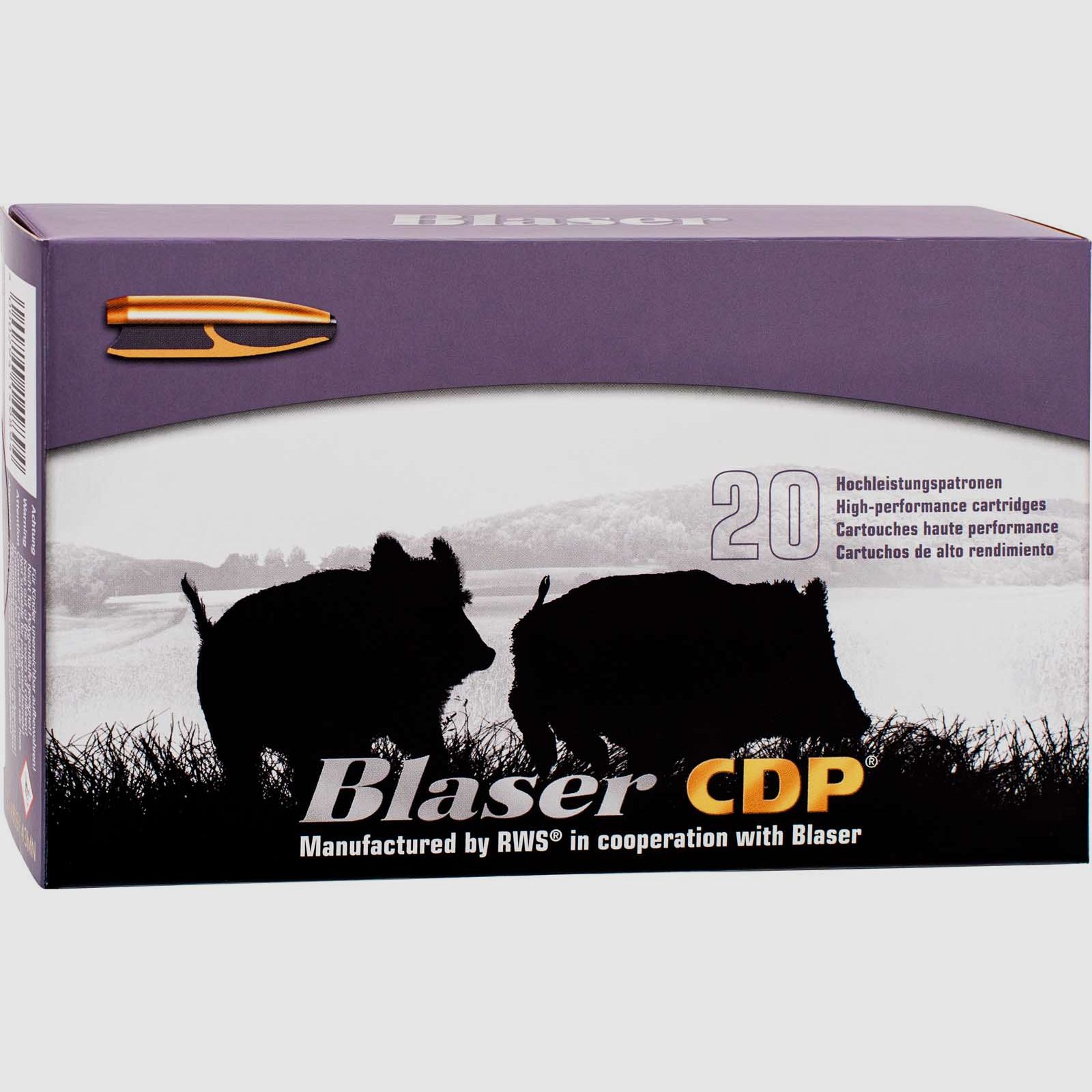 Blaser 9,3x74R CDP 18,5g - 285gr.