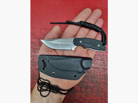 BlackField BLACK Mini NECK Neckknife Umhngemesser Halsmesser EDC