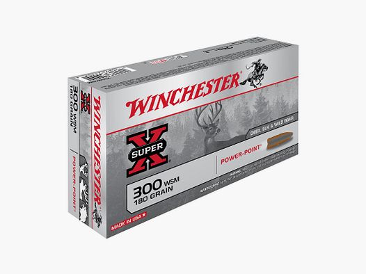 WINCHESTER 300 WSM 180 GRS POWER POINT 20 STK