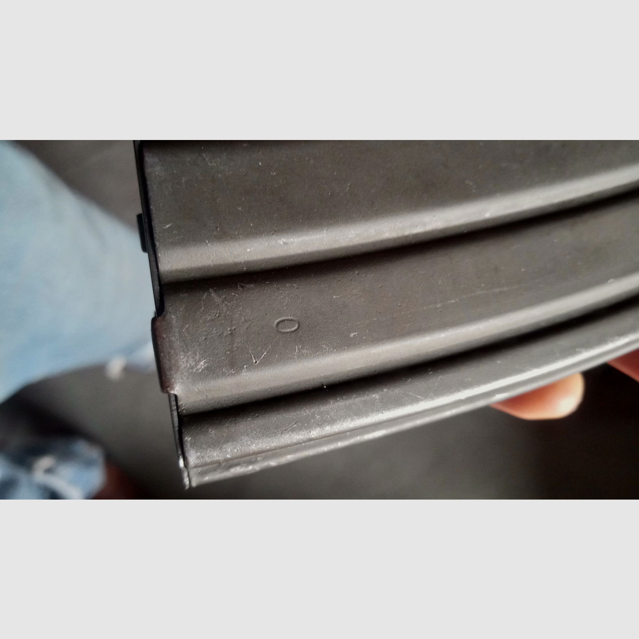 Galil 5.56 AK steel decorative magazine gray phosphated (non-functional/deactivated) / fits in AKM AK47 magazine thus also GSG Cybergun China-Yunker and Gillman Yunker