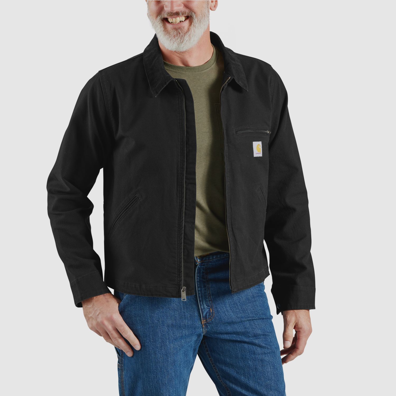 Carhartt Relaxed Fit Duck Detroit Jacket, Men's, Black, XXL