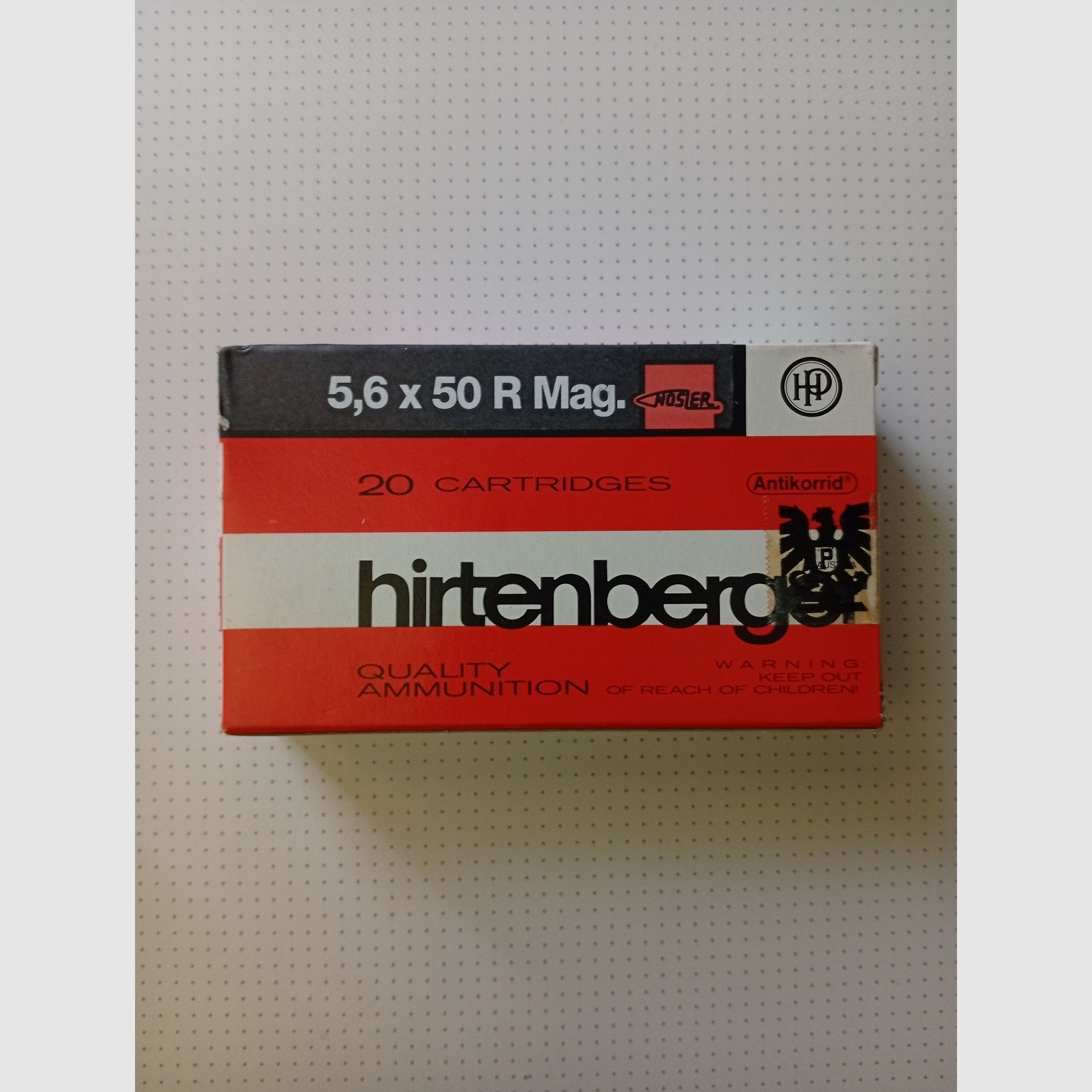 5,6x50 R Mag von Hirtenberg 