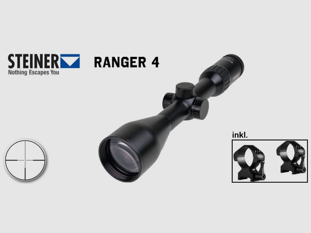 Brenner Komplettpaket: Brenner BR20 Lochschaft mit Steiner Ranger 3-12x56 BR-20