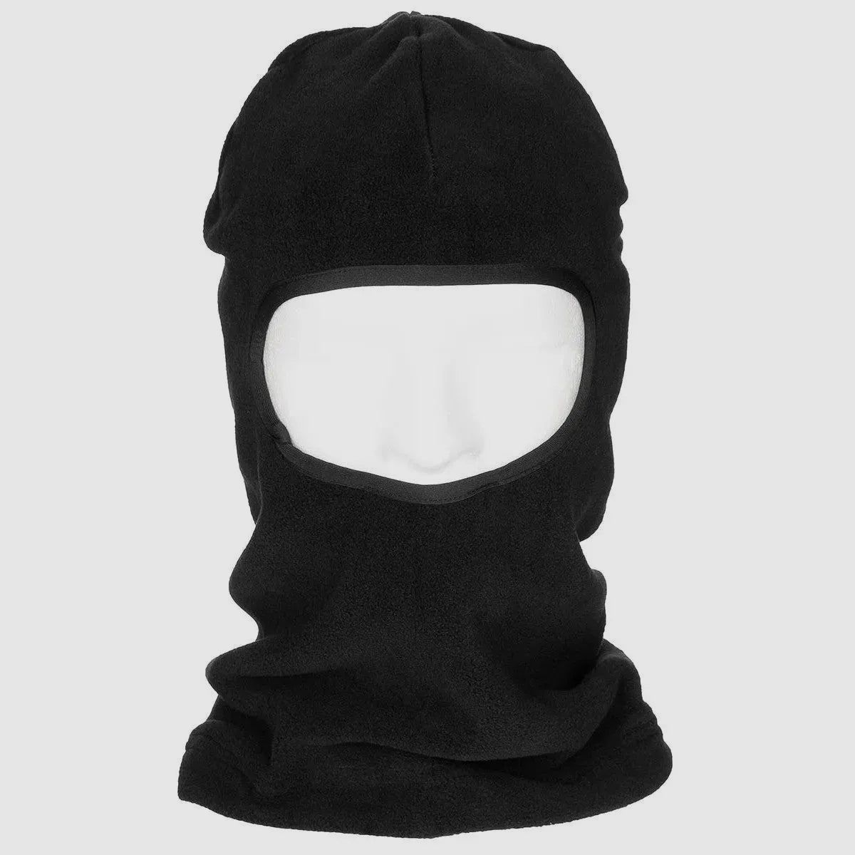 MFH Balaclava 1-Loch Polyester-Fleece schwarz