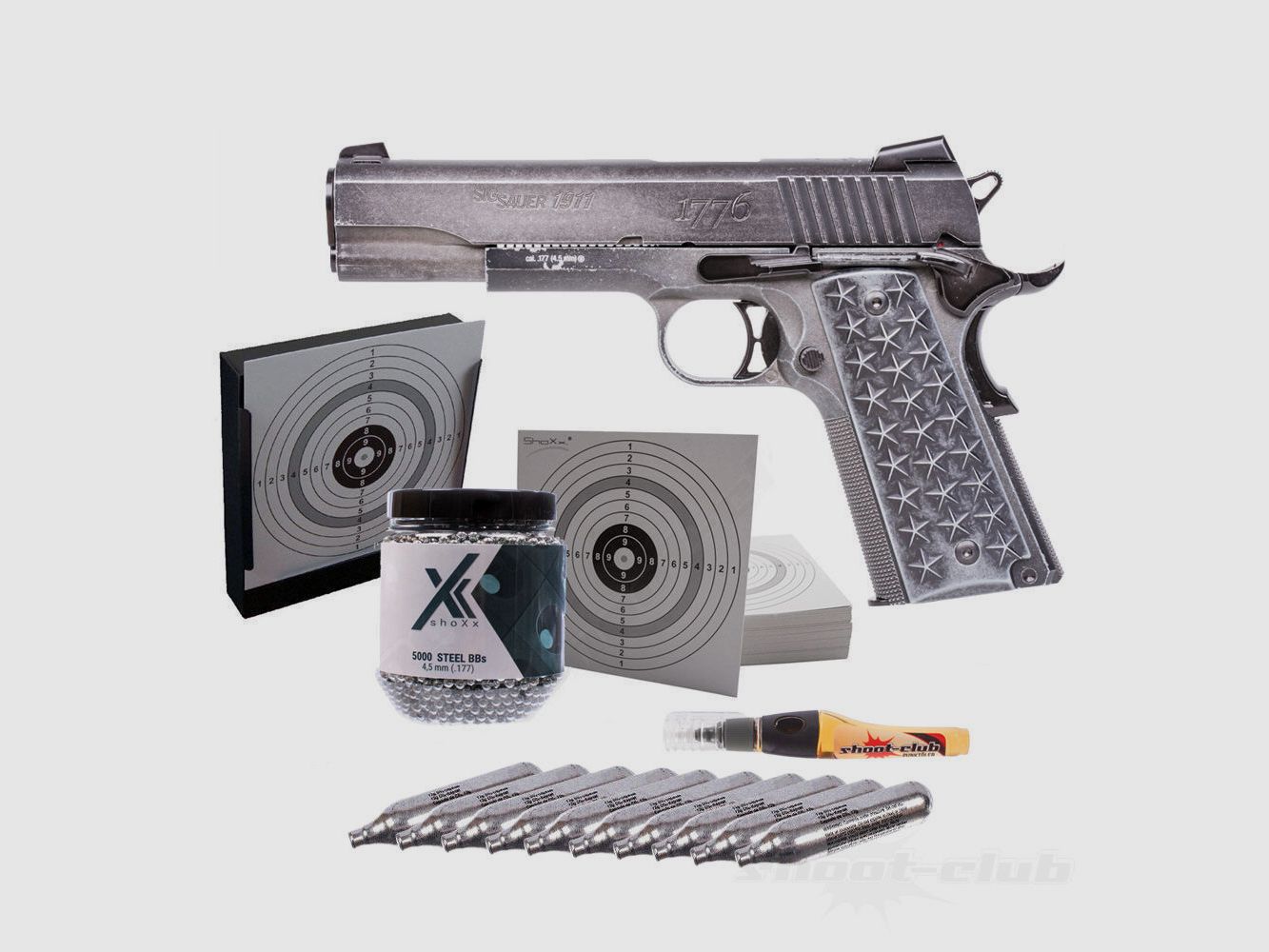 Sig Sauer	 Sig Sauer 1911 WTP im Set 4,5mm BB