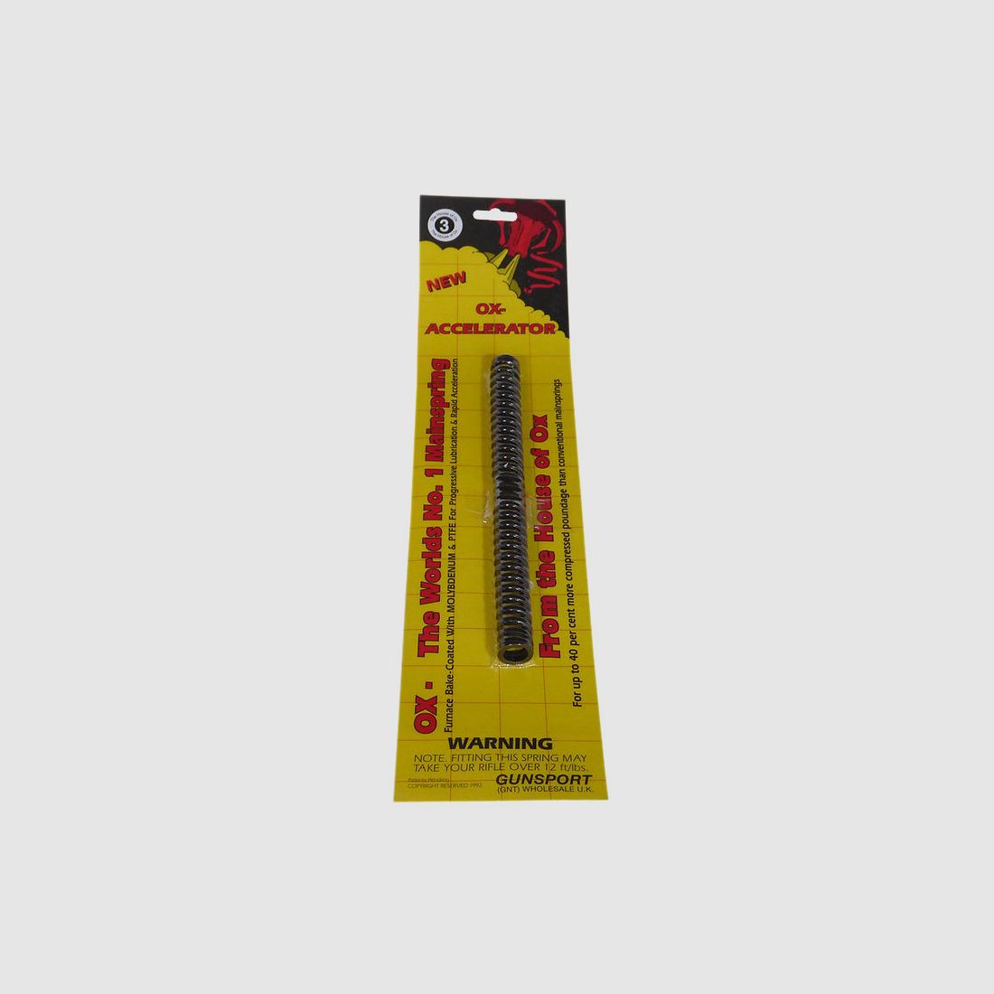 Exportfeder OX Vierkant Accelerator No.3 fĂĽr Luftgewehr BSA Superstar FAC ĂĽber 20 Joule