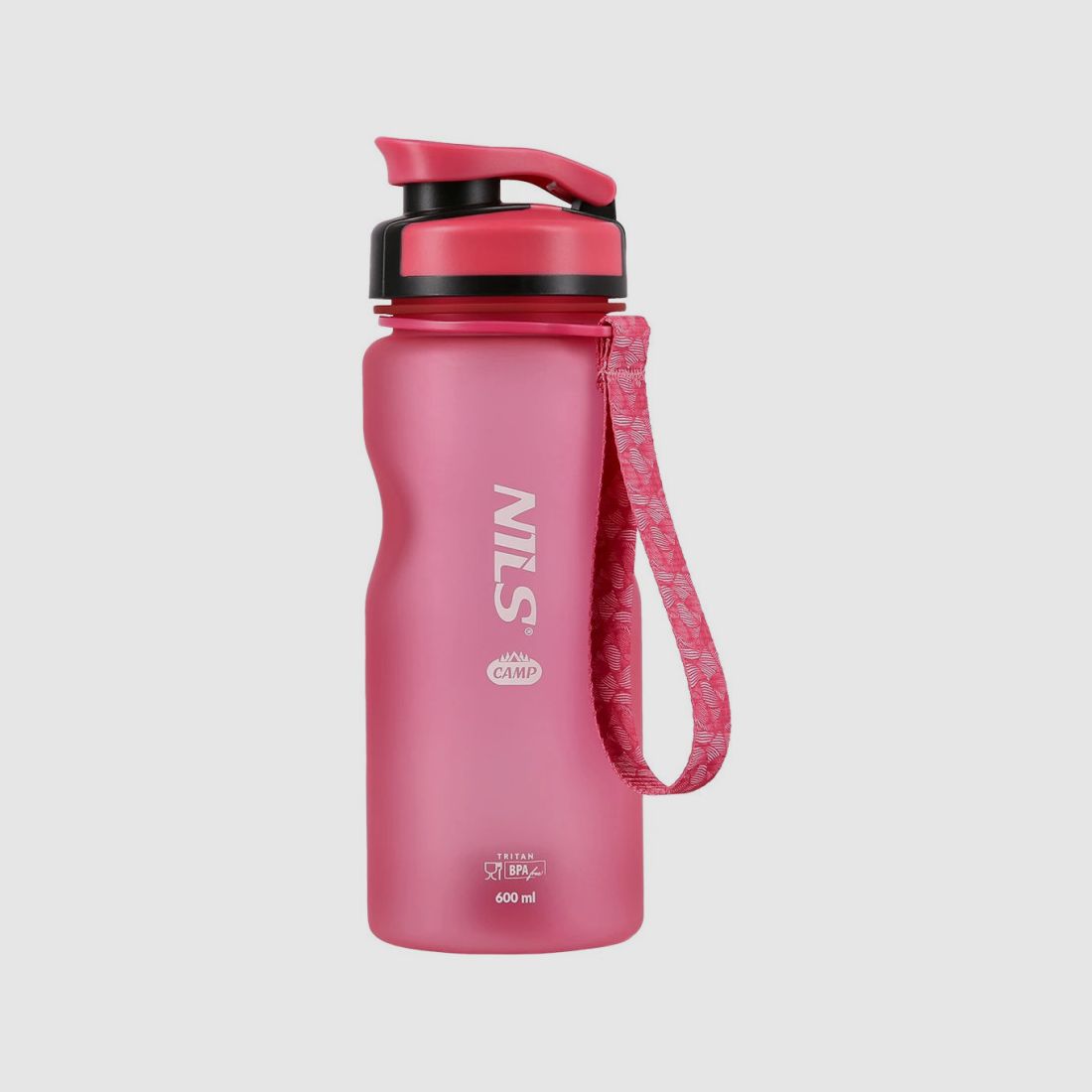 Botella de Tritan con correa NILS CAMP, rosa, imagen 1 de 8