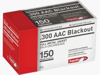 Aguila Standard .300 AAC Blackout 150GR FMJ 50 cartridges