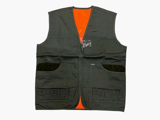 Reversible Patton Vest Green / Orange