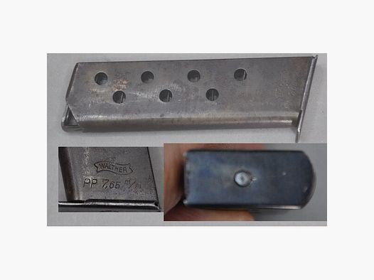 altes Magazin für Pistole Walther PP Cal. 7,65