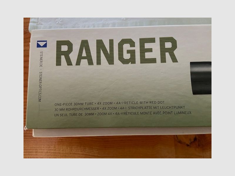 Steiner Ranger 4 3-12x56 Reticle 4A-I zonder rail - LIKE NEW
