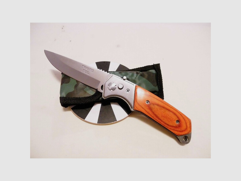 JAGD OUTDOOR Taschen/Klappmesser, Einhand,Automatikmesser,mit Messergürteltasche NEU!