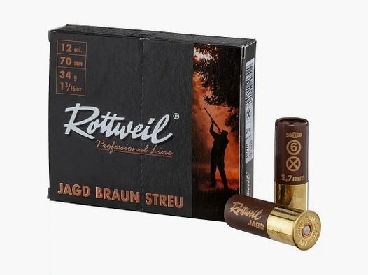 Rottweil Jagd Streu Plastik 12/70 2,7 mm - 10 Stk.