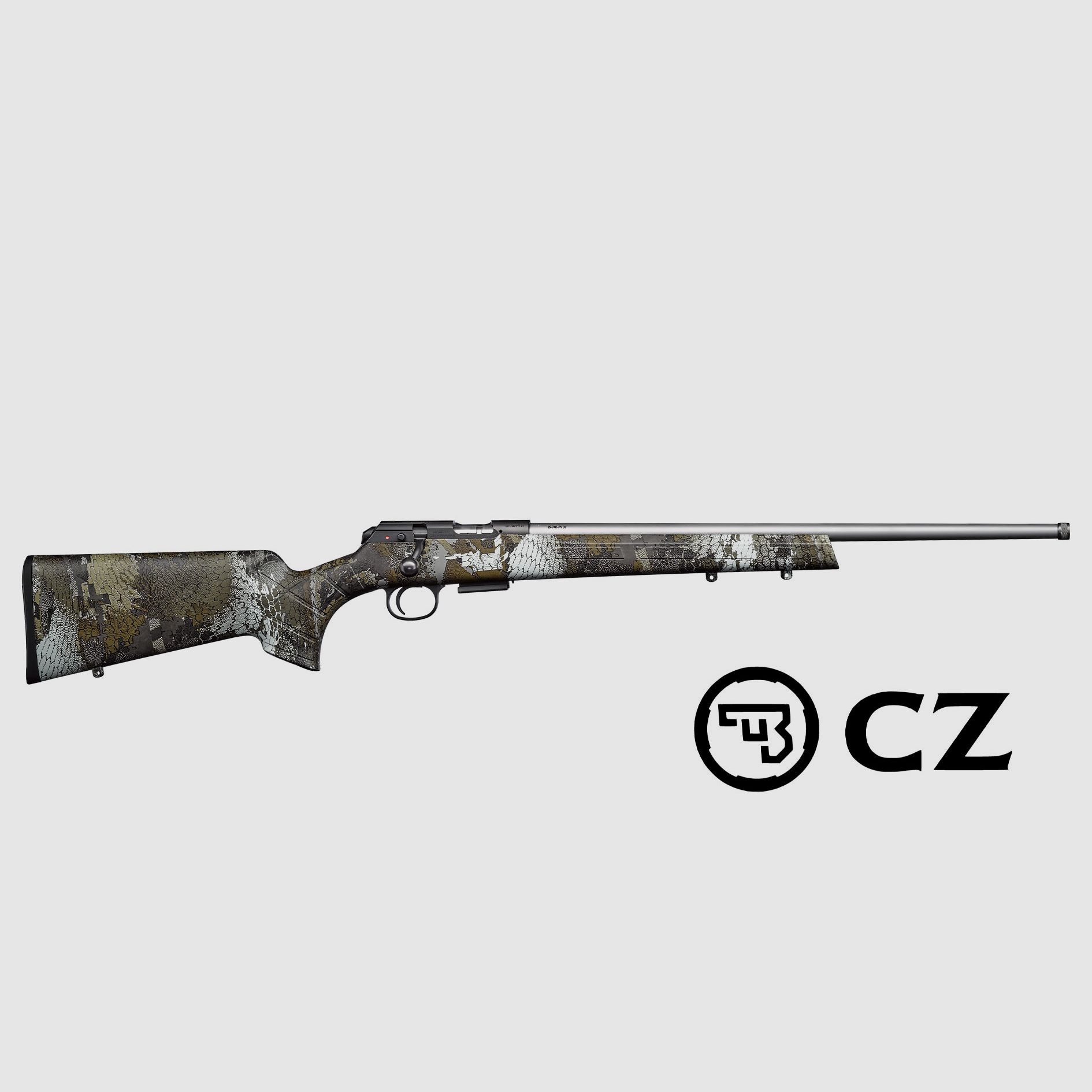 CZ457 CAMO STAINLESS 20", Kaliber .22lr || Repetierbüchse