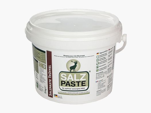 2kg Salzpaste - Wildlockmittel pastös / streichfähig mit Eimer | TRÜFFELgeschmack Kirrung, Salzlecke