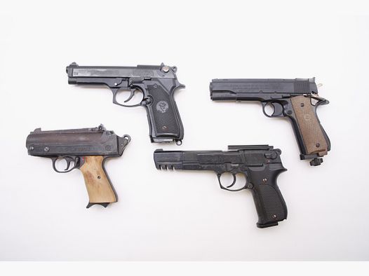 Collection of air pistols & blank-firing pistols Walther CP88 Daisy Powerline Record Brixia