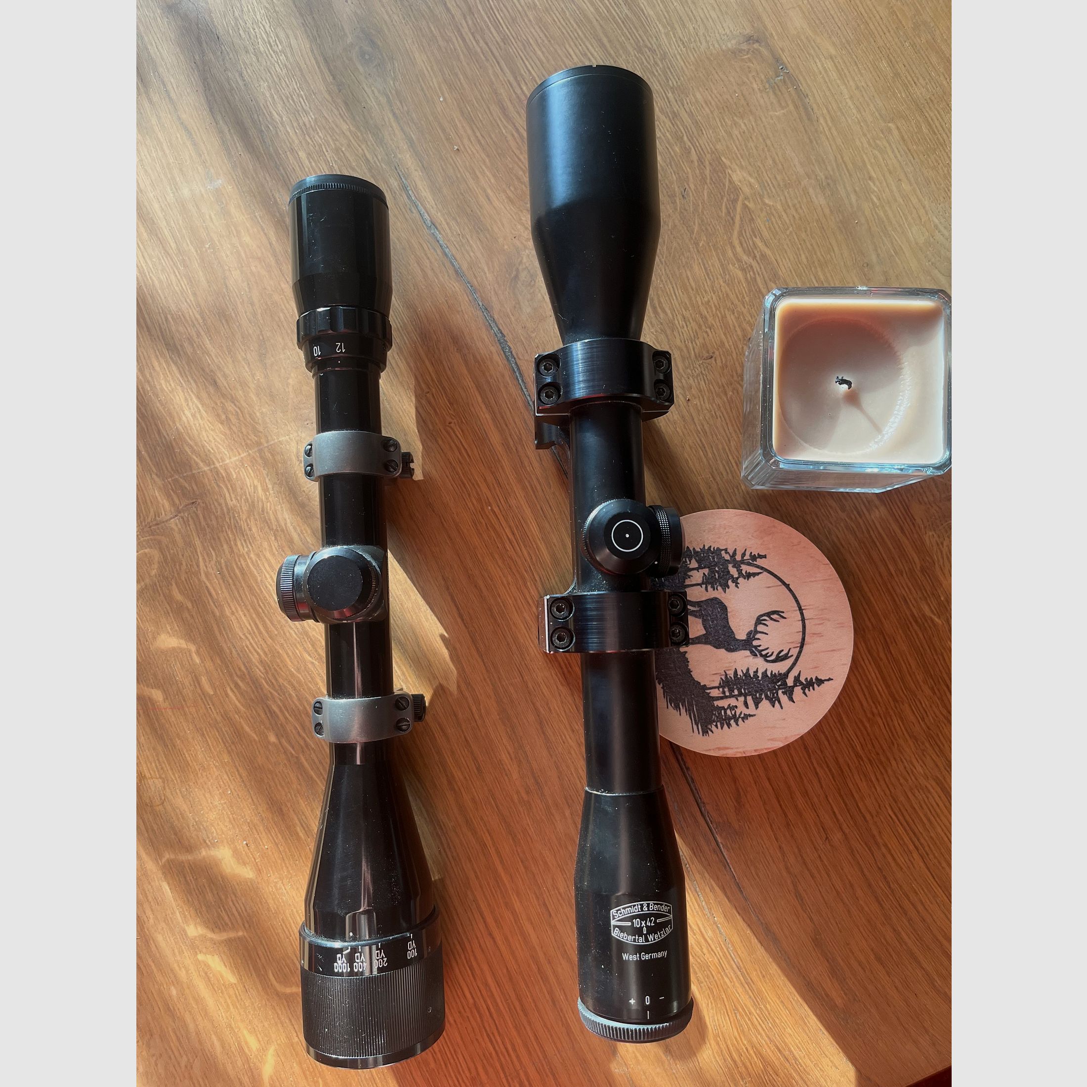 Zielfernrohr Schmidt & Bender 10x42, Bushnell Sportview 4-12x40. Keine Beschädigungen oder Mängel. Montagen sind an den ZF auch vorhanden.