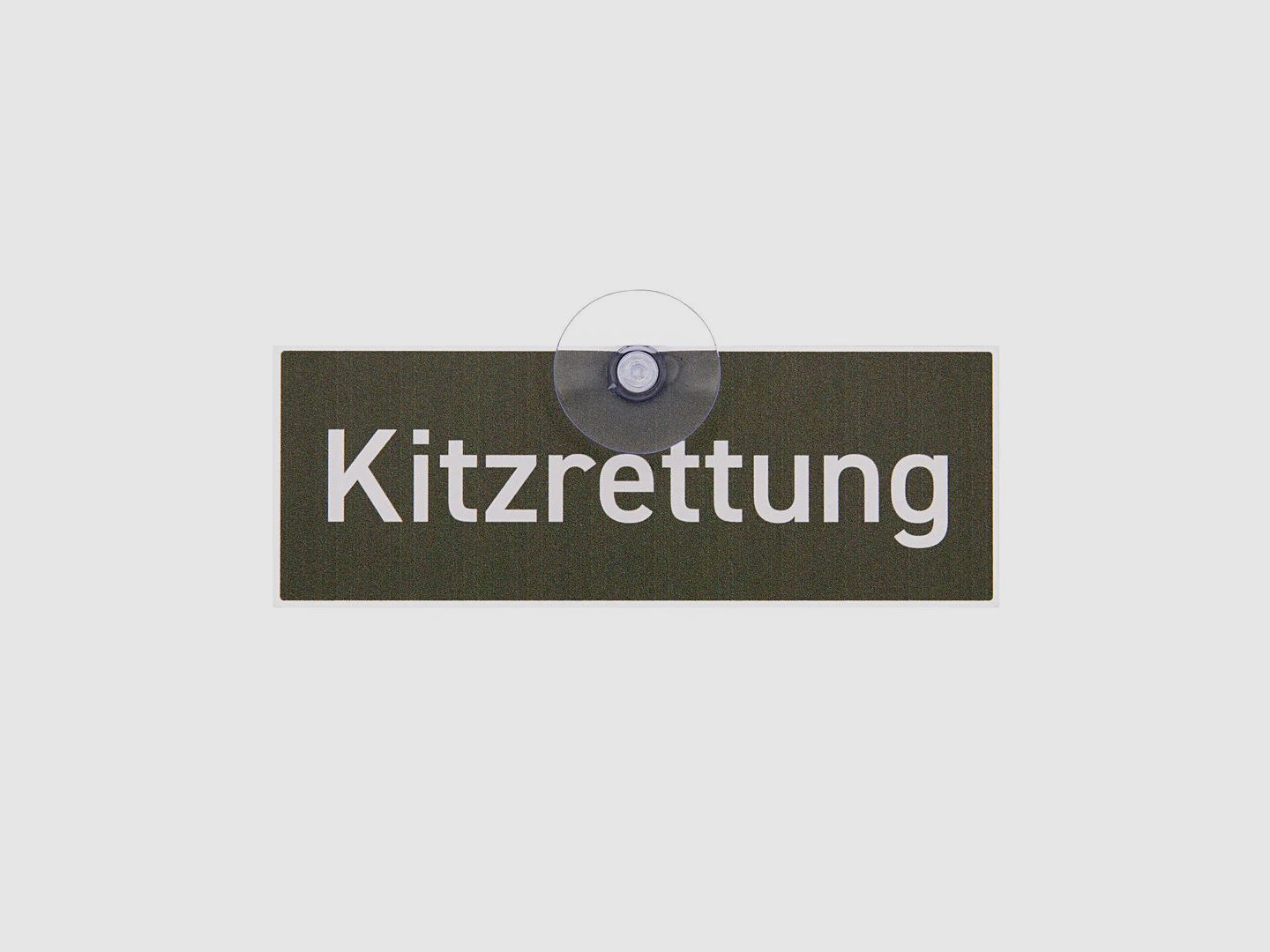 Autoschild met zuignap "Kitzredding" I