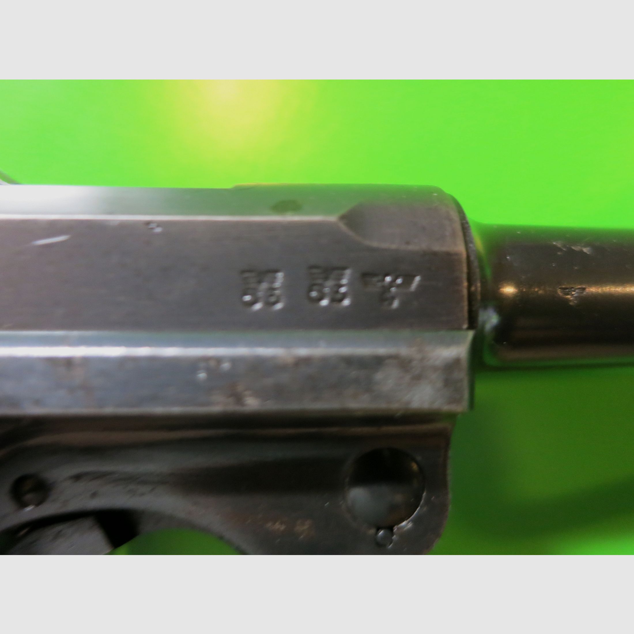 Mauser, Pistole 08, P08, 9 mm Luger, nummerngleich, WaA Wehrmacht     #74-