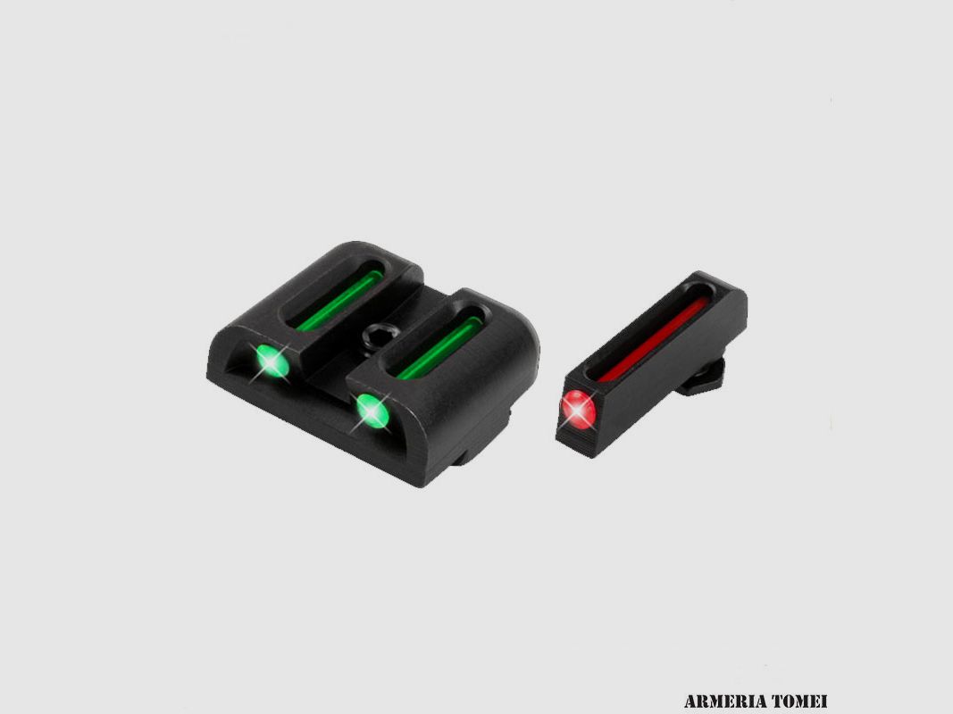 TRUGLO – FIBER OPTIC HANDGUN SIGHT – FO GLOCK LOW SET GREEN/RED