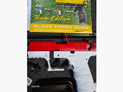 Walther P22Q  White/Red Team Edition