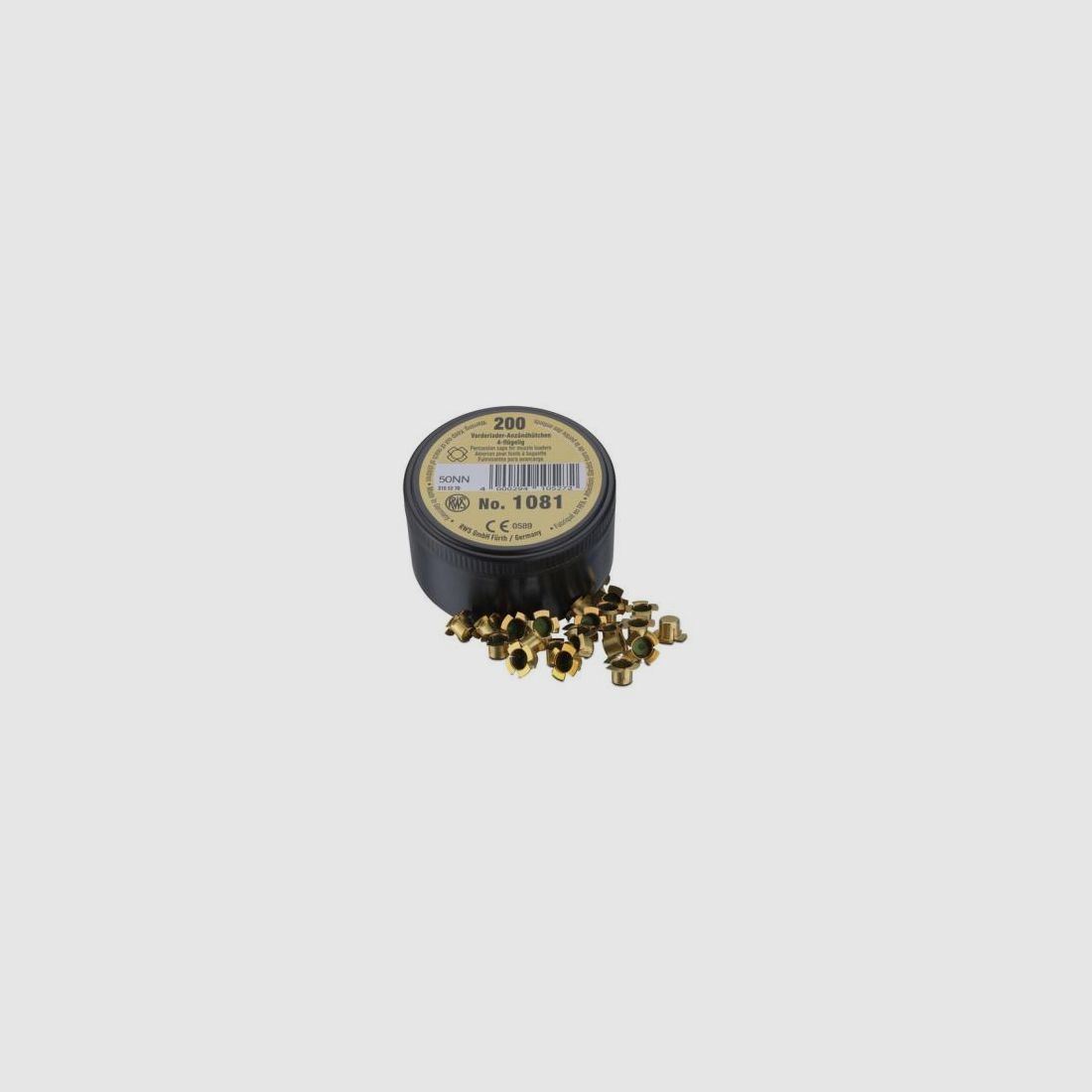 RWS Zündhütchen Vorderlader #1081 4-flügelig 200 Stk SX  6,12mm
