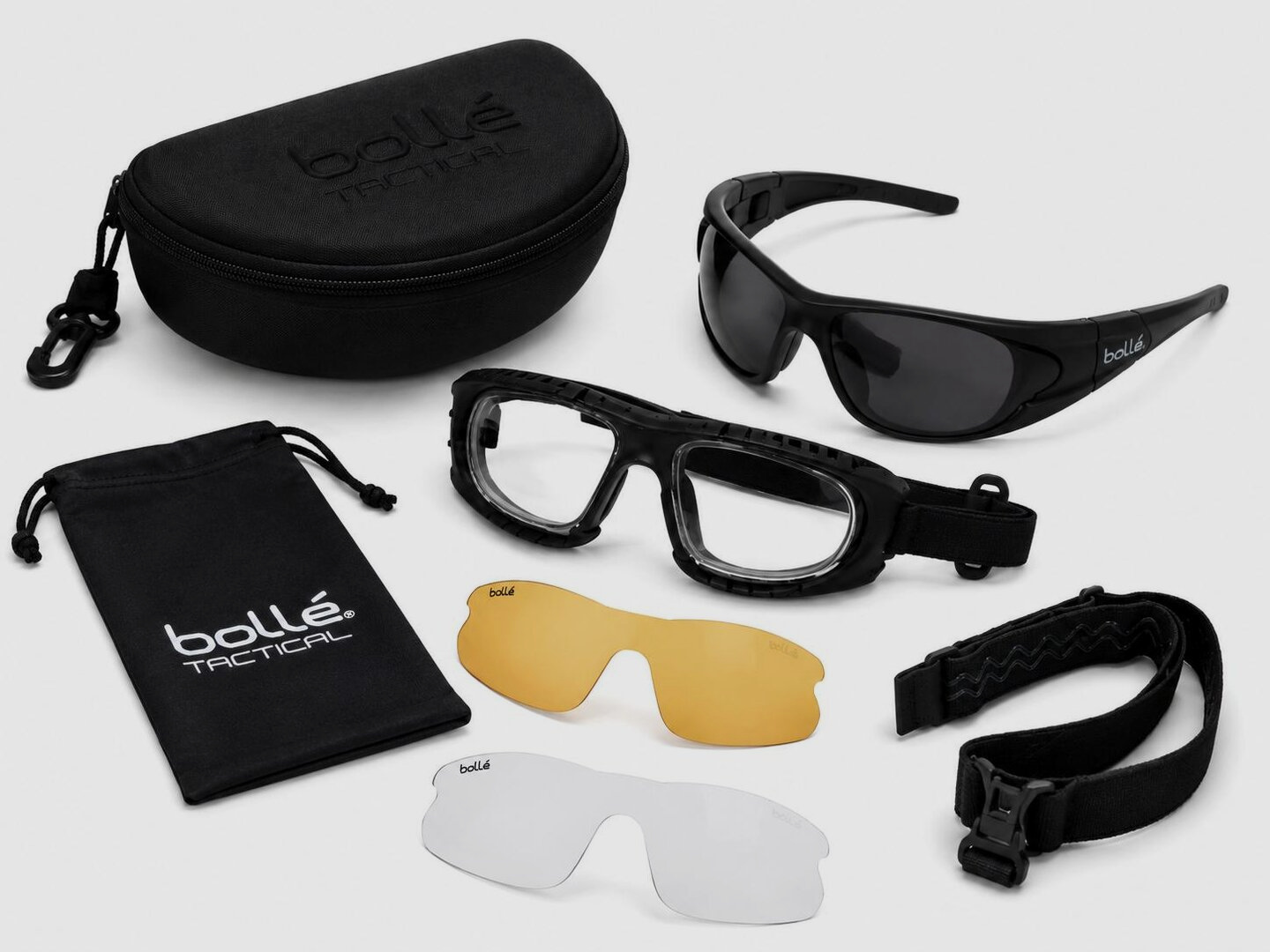 Mil-Tec Tactical Glasses Bollé Raider M.3 #15649000 | Safety Glasses with Interchangeable Lenses