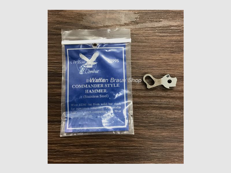 Wilson Combat Deluxe Commander Style Hammer ( Stainless Steel) #299S