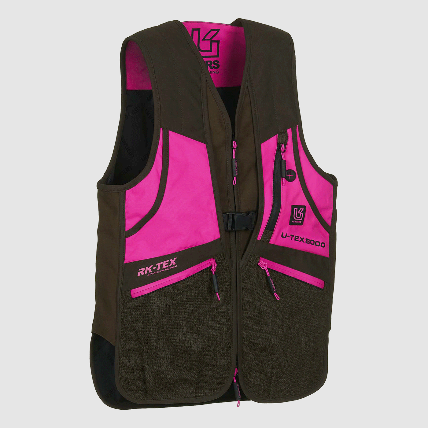 Vest – Women – Univers – Hunting Merano Microfiber U-TEX Green/Pink, image 3 of 4
