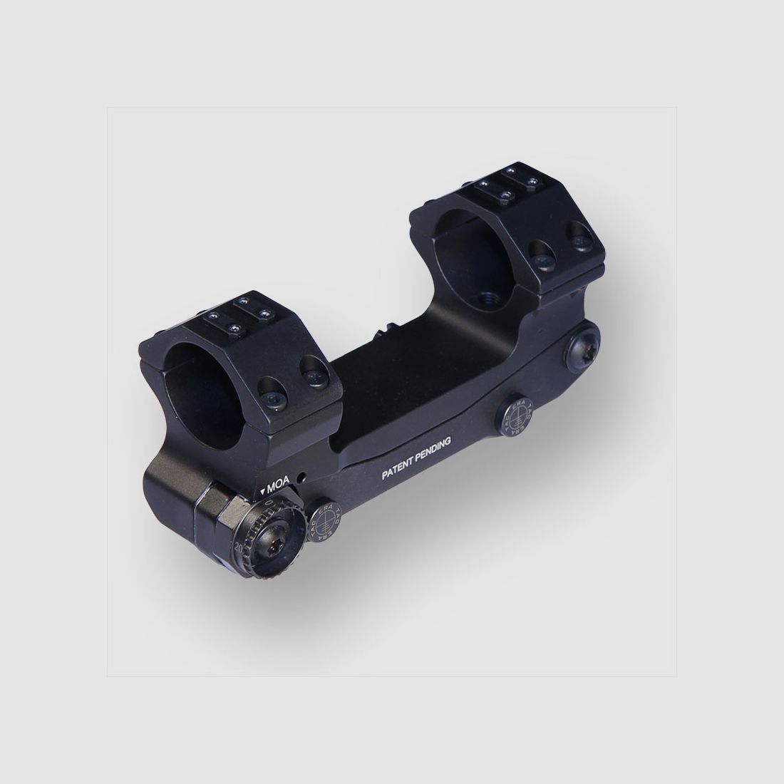 Recknagel Era Tac Montage mit einstellbarer Vorneigung 0-70 MOA, 30mm Ringe, 25mm Höhe, Hebel, Bild 1 von 3