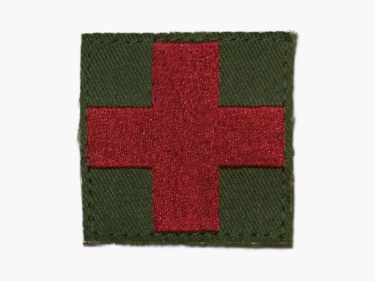 Bundeswehr Original Textile Badge Red Cross/Medic Velcro