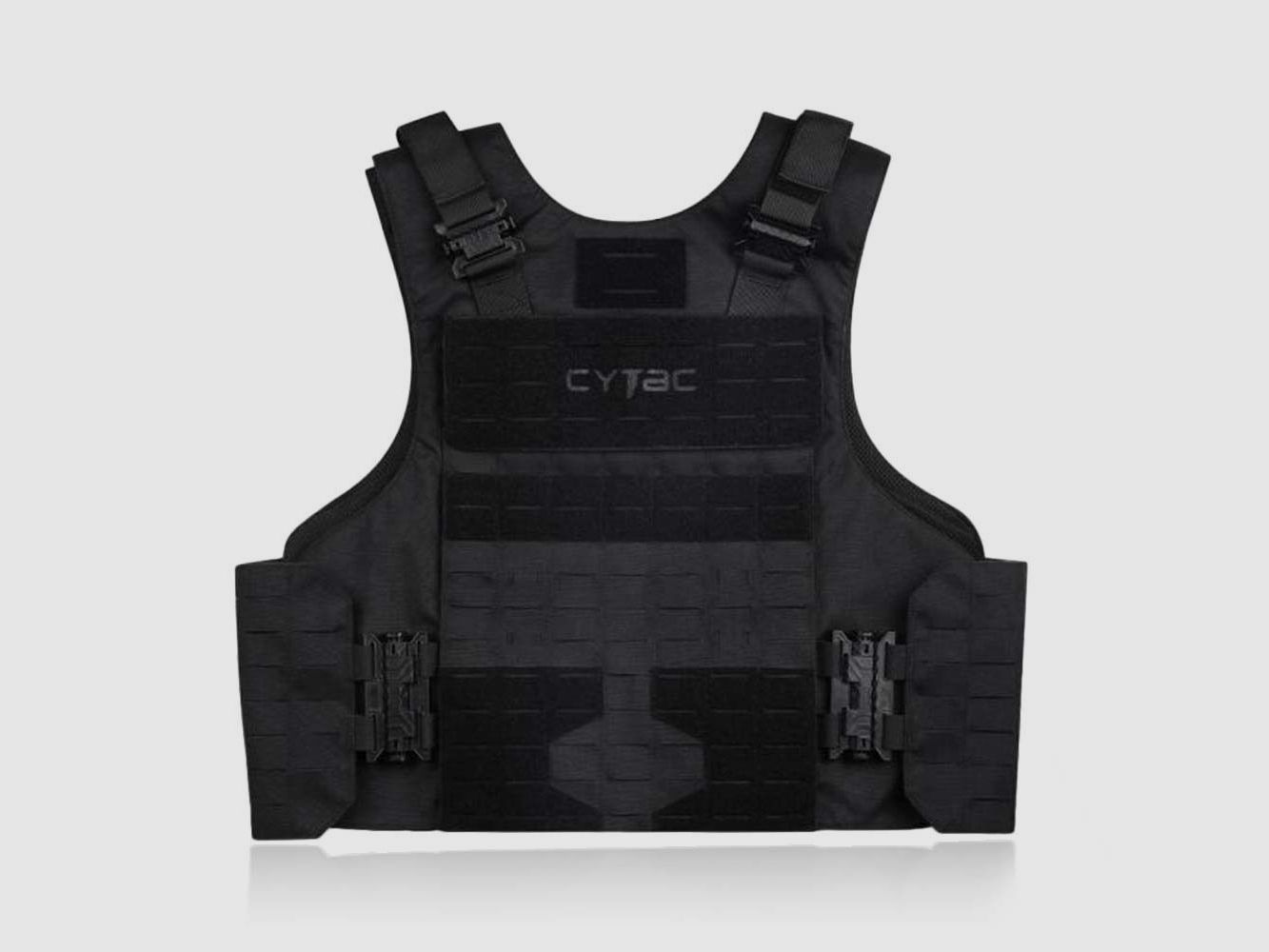 Chaleco CYTAC Plate Carrier orientado a la misión / Negro