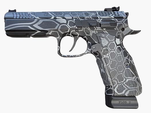 Cryptek Custom Gun: CZ SHADOW 2 CZ Shadow 2 SA/DA czarny/niebieski 9mm Luger dostępny od ręki, wysyłka +25€