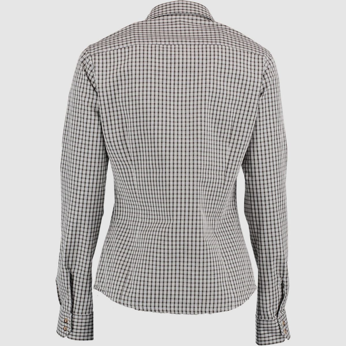 Orbis Textil Damenbluse 1/1 Arm mit Strickerei Dunkelgrün - 34