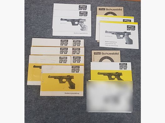 Walther OSP GSP Opis Instrukcja obsługi Pistolet pneumatyczny Karabin pneumatyczny Karabin KK Pistolet Co2 zobacz opis. Cena od